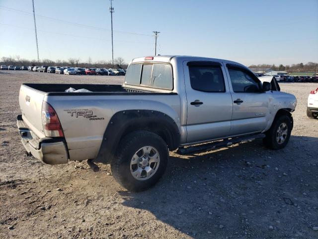 5TELU4EN6AZ714813 - 2010 TOYOTA TACOMA DOUBLE CAB SILVER photo 3