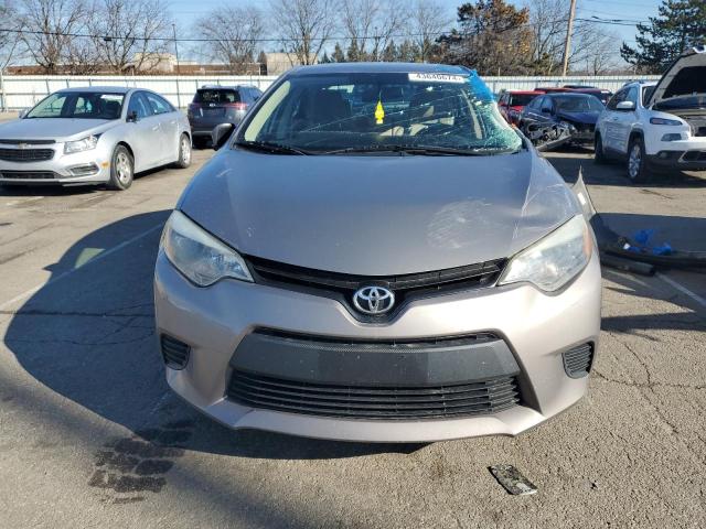 2T1BURHE8EC226091 - 2014 TOYOTA COROLLA L GRAY photo 5