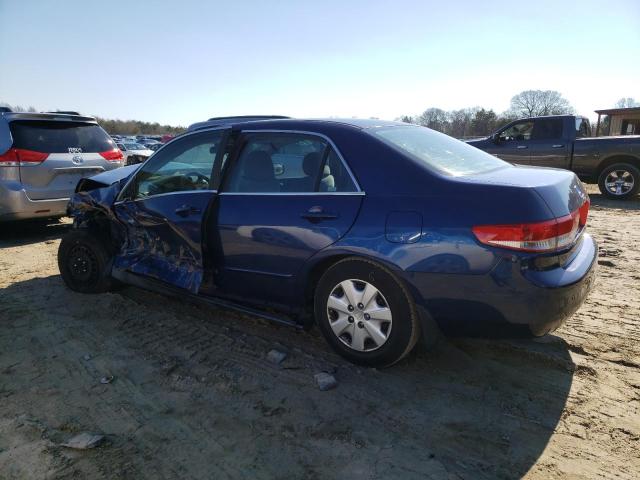 1HGCM56394A124267 - 2004 HONDA ACCORD LX BLUE photo 2