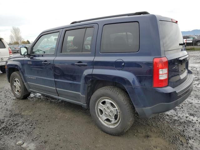 1C4NJPBA9CD639573 - 2012 JEEP PATRIOT SPORT BLUE photo 2