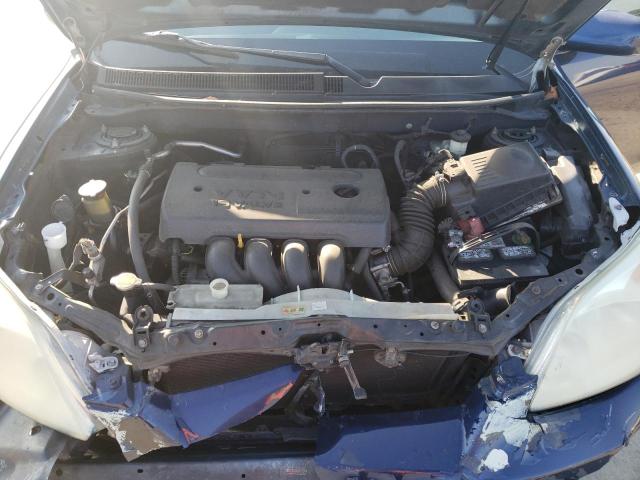 2T1KR32E76C575249 - 2006 TOYOTA COROLLA MA XR BLUE photo 11