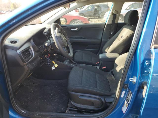 3KPA24AD5ME405906 - 2021 KIA RIO LX BLUE photo 7