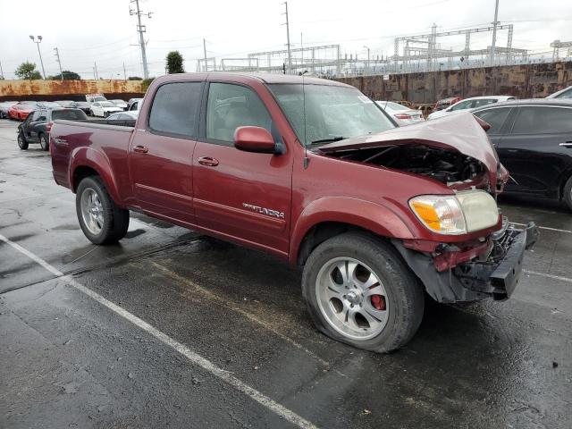 5TBET38135S494685 - 2005 TOYOTA TUNDRA DOUBLE CAB LIMITED BURGUNDY photo 4