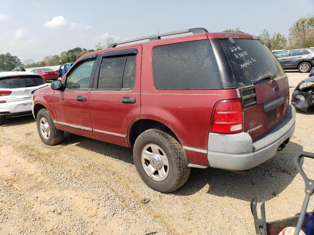 1FMZU62K33UA34178 - 2003 FORD EXPLORER XLS BURGUNDY photo 2