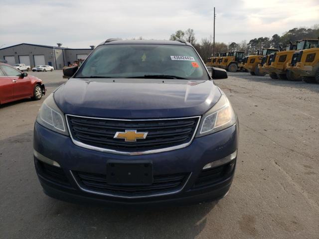 1GNKRFED7EJ170359 - 2014 CHEVROLET TRAVERSE LS BLUE photo 5