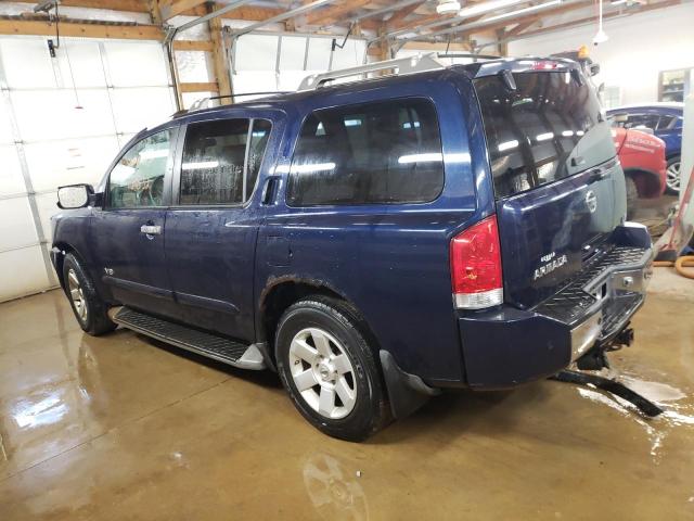 5N1AA08B36N715160 - 2006 NISSAN ARMADA SE BLUE photo 2