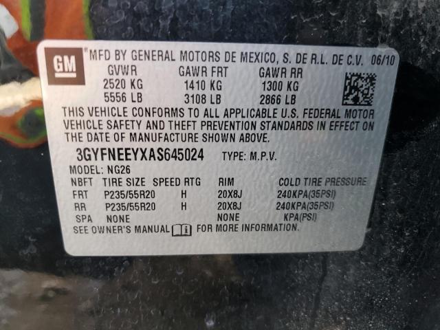 3GYFNEEYXAS645024 - 2010 CADILLAC SRX PERFORMANCE COLLECTION Қара фото 13