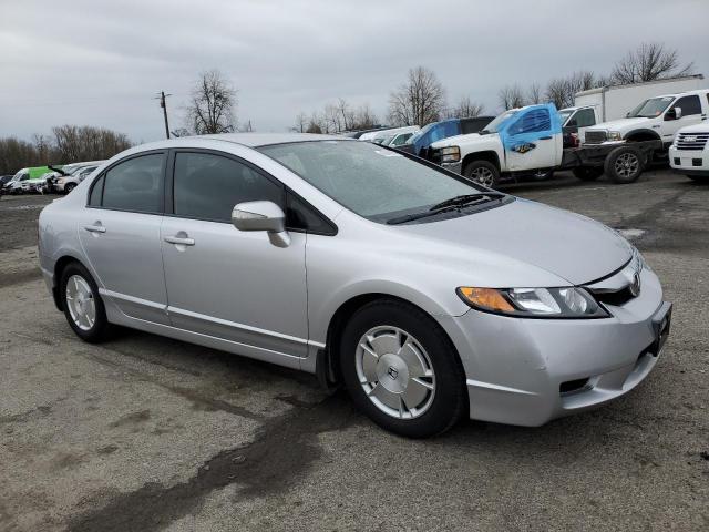 JHMFA36209S003823 - 2009 HONDA CIVIC HYBRID SILVER photo 4