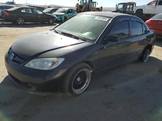 2HGES26735H605151 - 2005 HONDA CIVIC EX BLACK photo 1