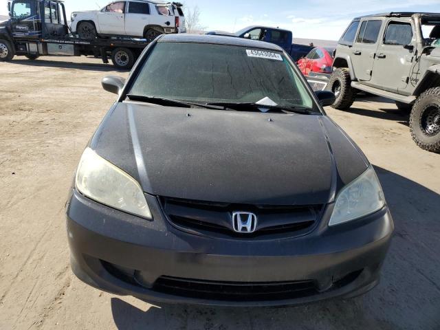 2HGES26735H605151 - 2005 HONDA CIVIC EX BLACK photo 5