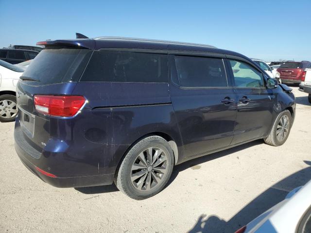 KNDMC5C1XJ6376505 - 2018 KIA SEDONA EX BLUE photo 3