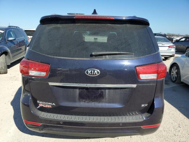 KNDMC5C1XJ6376505 - 2018 KIA SEDONA EX BLUE photo 6