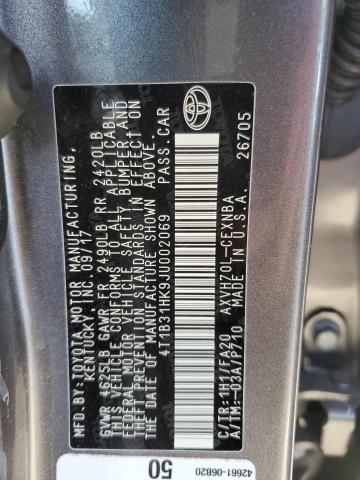 4T1B31HK9JU002069 - 2018 TOYOTA CAMRY LE SILVER photo 12