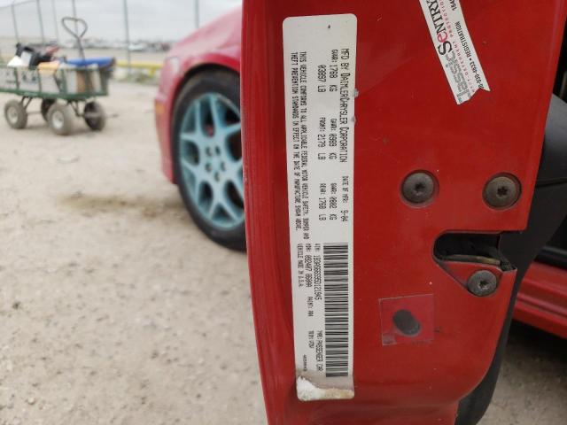 1B3AS66S95D121945 - 2005 DODGE NEON SRT-4 RED photo 12