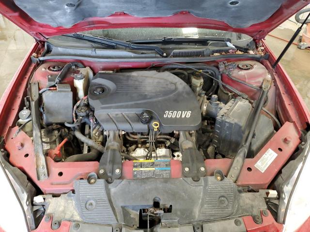 2G1WT55N681311606 - 2008 CHEVROLET IMPALA LT RED photo 11