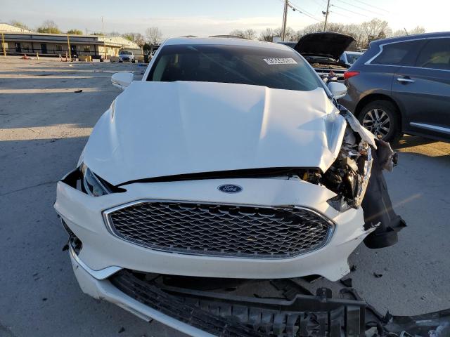 3FA6P0D95LR117131 - 2020 FORD FUSION TITANIUM WHITE photo 5