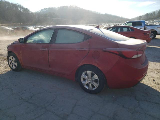 KMHDH4AE7GU482170 - 2016 HYUNDAI ELANTRA SE RED photo 2