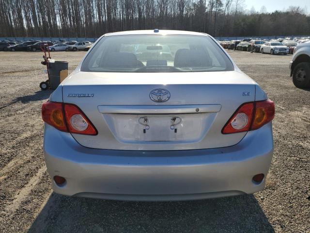 2T1BU4EE2AC383603 - 2010 TOYOTA COROLLA BASE SILVER photo 6