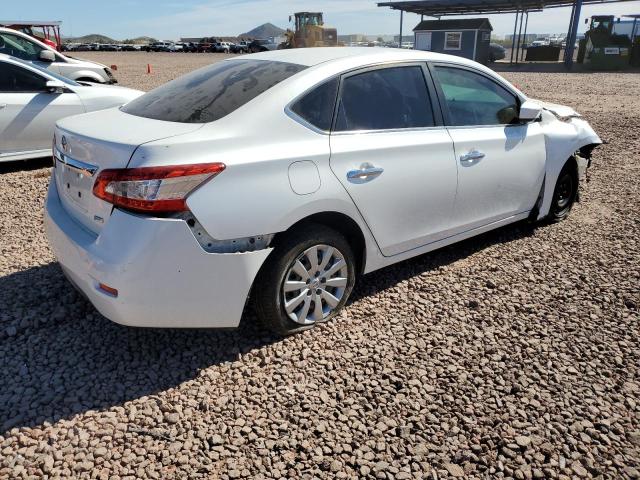 3N1AB7AP7EL640478 - 2014 NISSAN SENTRA S WHITE photo 3