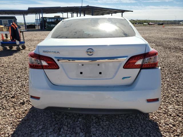 3N1AB7AP7EL640478 - 2014 NISSAN SENTRA S WHITE photo 6