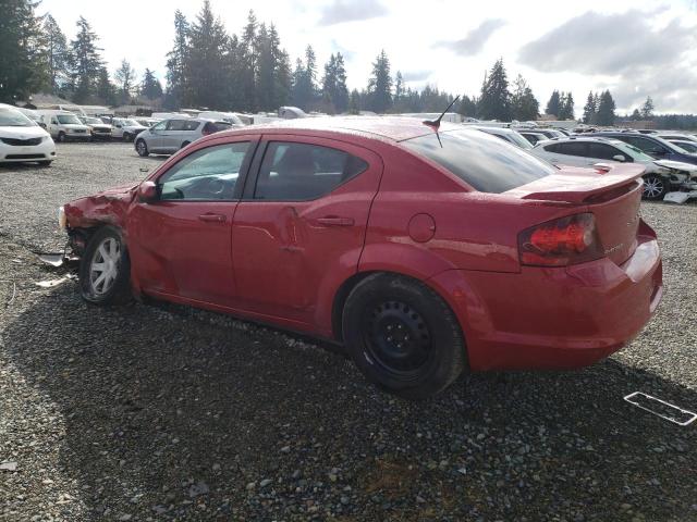 1C3CDZEG6CN182553 - 2012 DODGE AVENGER SXT RED photo 2