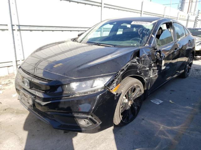 2HGFC2F81KH584807 - 2019 HONDA CIVIC SPORT BLACK photo 1