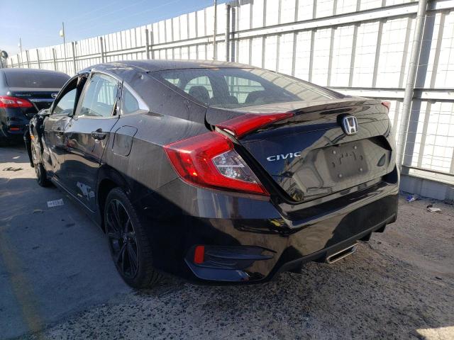2HGFC2F81KH584807 - 2019 HONDA CIVIC SPORT BLACK photo 2