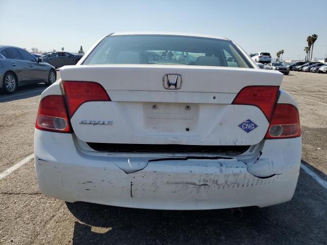 1HGFA46558L000122 - 2008 HONDA CIVIC GX WHITE photo 6