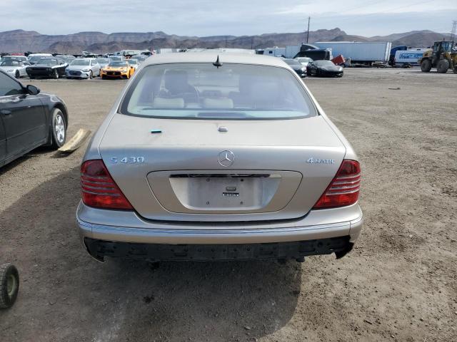 WDBNG83J75A441998 - 2005 MERCEDES-BENZ S 430 4MATIC TAN photo 6