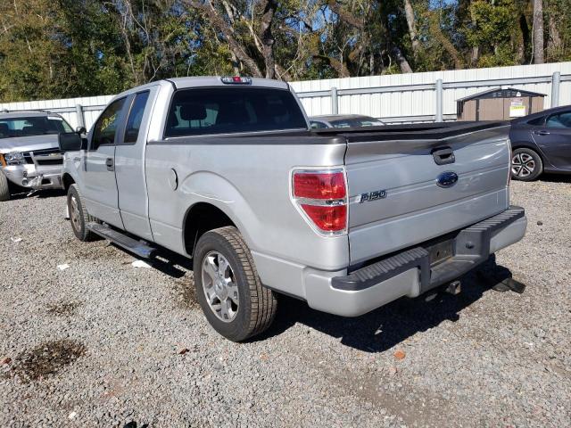 1FTRX12829KC28076 - 2009 FORD F150 SUPER CAB GRAY photo 2