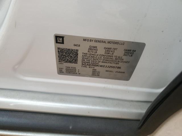 5GAERBKW2JJ255786 - 2018 BUICK ENCLAVE ESSENCE თეთრი ფოტო 13