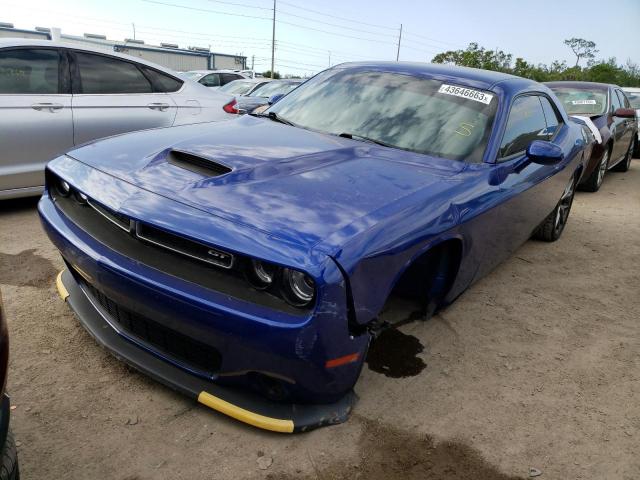 2C3CDZJG7KH571165 - 2019 DODGE CHALLENGER GT BLUE photo 1