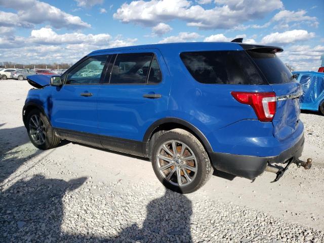 1FM5K8AT6HGC35671 - 2017 FORD EXPLORER POLICE INTERCEPTOR BLUE photo 2