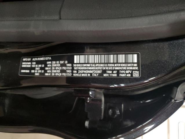 ZASPAKBN8M7D03807 - 2021 ALFA ROMEO STELVIO TI BLACK photo 13
