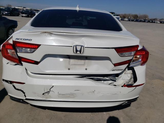 1HGCV1F35JA214002 - 2018 HONDA ACCORD SPORT WHITE photo 6