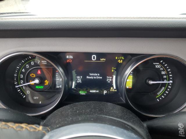 1C4JJXP65MW813695 - 2021 JEEP WRANGLER U SAHARA 4XE WHITE photo 9