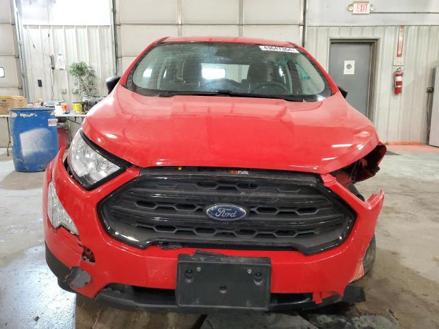 MAJ6S3FL6LC339121 - 2020 FORD ECOSPORT S RED photo 5