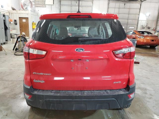 MAJ6S3FL6LC339121 - 2020 FORD ECOSPORT S RED photo 6