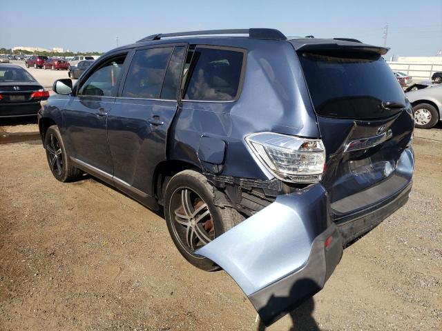 5TDZK3EH7CS074308 - 2012 TOYOTA HIGHLANDER BASE أزرق صورة 2