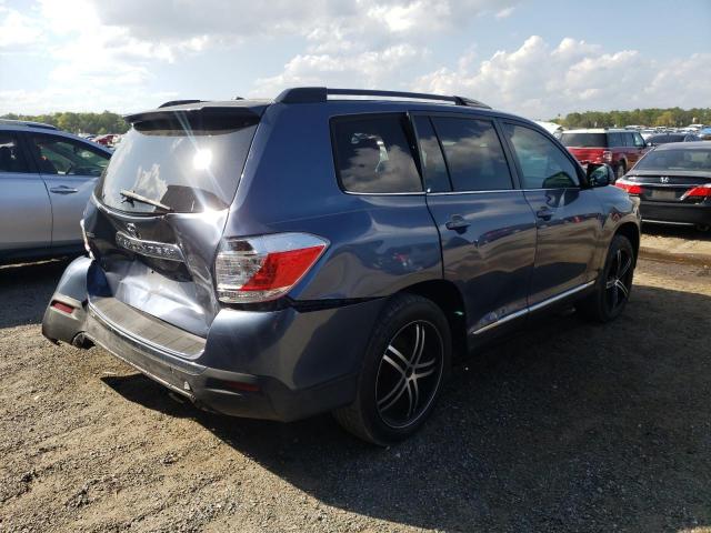 5TDZK3EH7CS074308 - 2012 TOYOTA HIGHLANDER BASE أزرق صورة 3