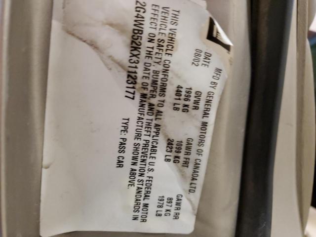 2G4WB52KX31123177 - 2003 BUICK REGAL LS 棕色 照片 12