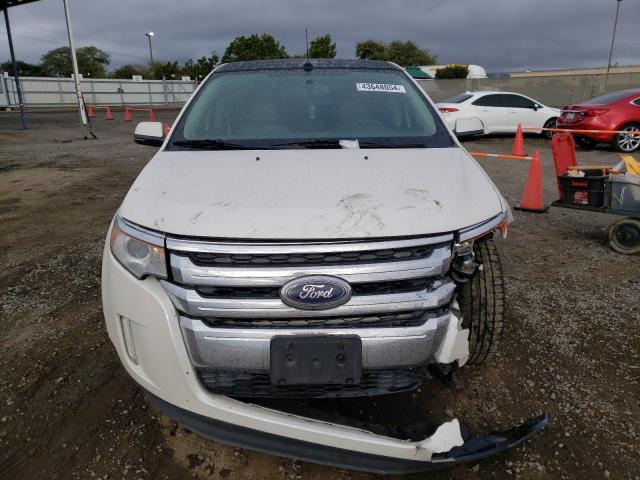 2FMDK3JC0DBC81917 - 2013 FORD EDGE SEL WHITE photo 5