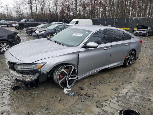 1HGCV1E3XKA005857 - 2019 HONDA ACCORD SPORT GRAY photo 1