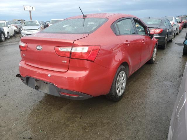 KNADM4A39E6373772 - 2014 KIA RIO LX RED photo 3