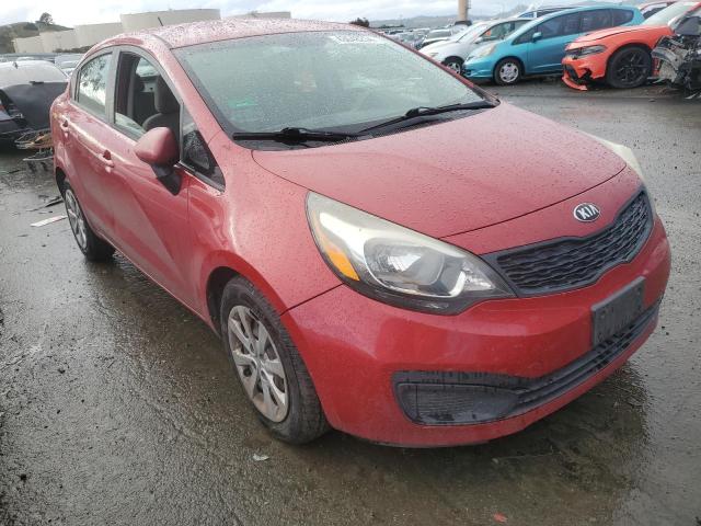 KNADM4A39E6373772 - 2014 KIA RIO LX RED photo 4