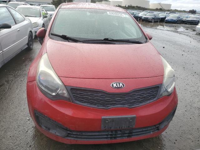 KNADM4A39E6373772 - 2014 KIA RIO LX RED photo 5