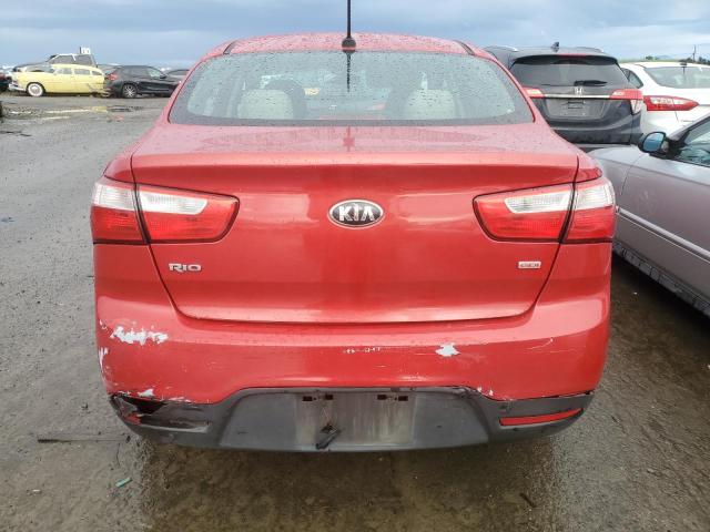 KNADM4A39E6373772 - 2014 KIA RIO LX RED photo 6