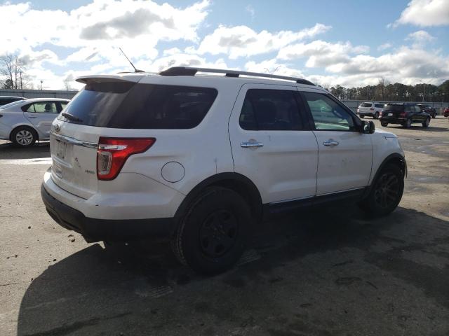 1FM5K8D83DGA61074 - 2013 FORD EXPLORER XLT WHITE photo 3