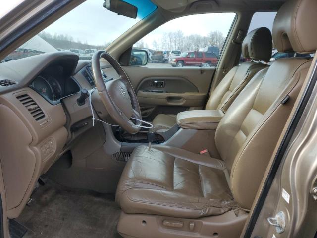 2HKYF18636H558842 - 2006 HONDA PILOT EX BEIGE photo 7