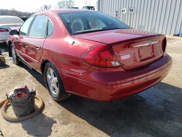 1FAFP55U23G100682 - 2003 FORD TAURUS SES BURGUNDY photo 2